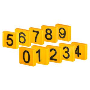 Brojevi za okovratnike za obeležavanje žuti